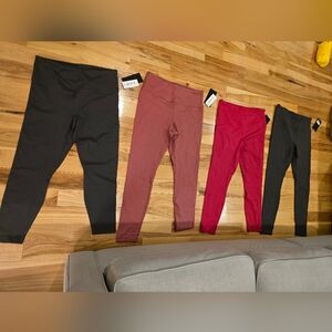 4 leggings bundle, XL, NWT, 90 degree by reflex
